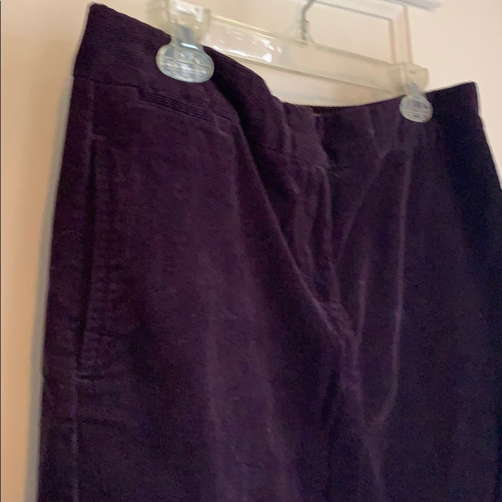 J. CREW Purple Corduroy Mini Skirt